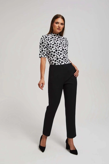 Spodnie z prostą nogawką czarne