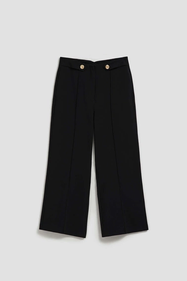 Spodnie z kantem czarne