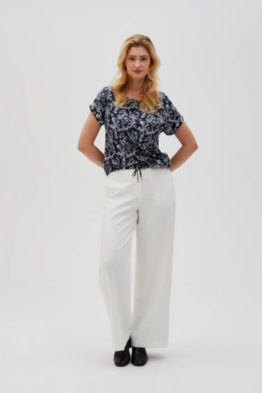 Koszula z wiskozy granatowa