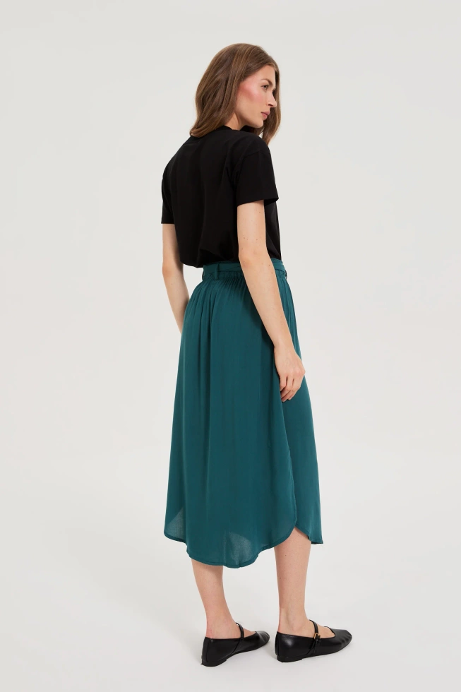 Wiskozowa spódnica zielona