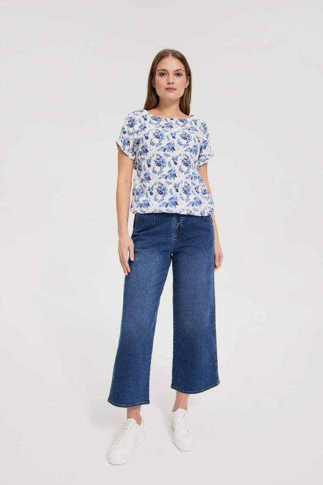 Wiskozowa koszula biała