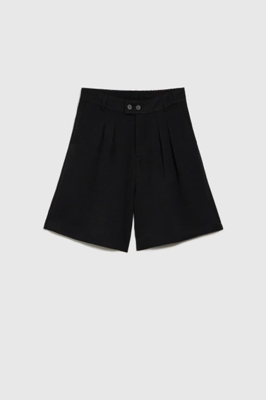 Szorty z kieszeniami czarne 