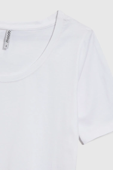 Bluzka z bawełny biała 