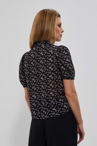 Koszula z krótkim rękawem czarna