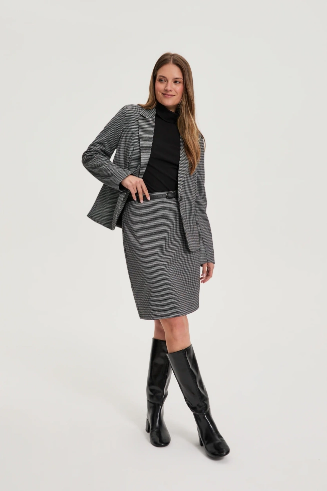 Bawełniany golf czarny