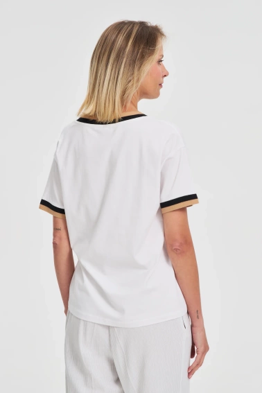 Bluzka z bawełny biała