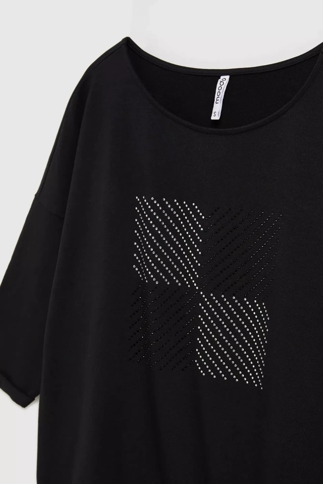 Bluza z rękawami 3/4 czarna