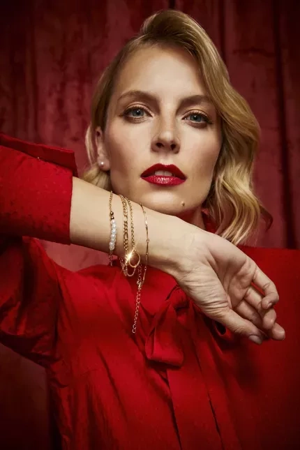 Bransoletki z regulowaną długością w kolorze złotym