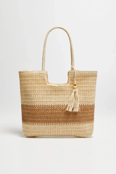 Plażowa torba beżowa
