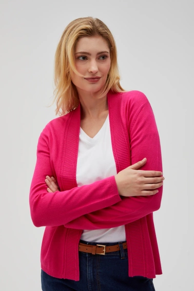 Wiskozowy sweter fuksjowy