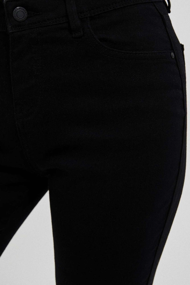 Jeansy skinny medium waist czarne