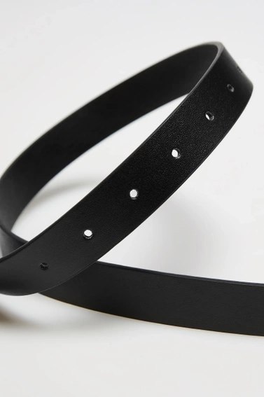 Gładki pasek czarny