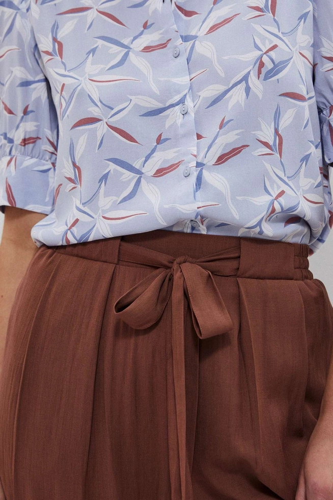 Szerokie spodnie z wiskozy