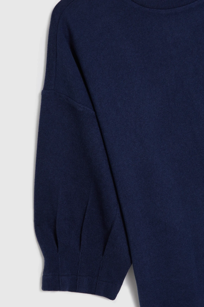 Bluza z krótkimi rękawami granatowa