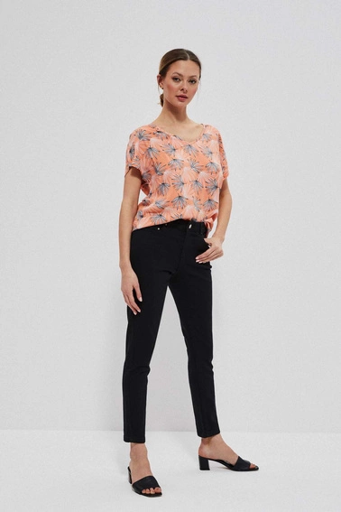 Koszula z wiskozy z odkrytymi plecami