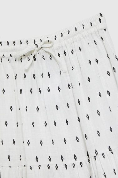 Bawełniana spódnica maxi biała