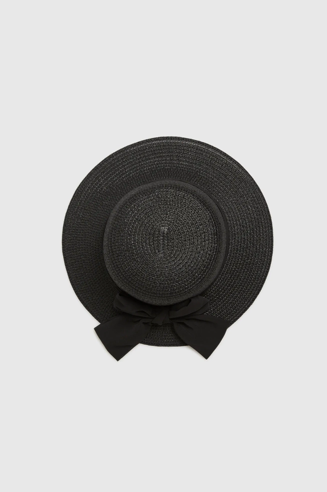 Kapelusz z kokardą czarny