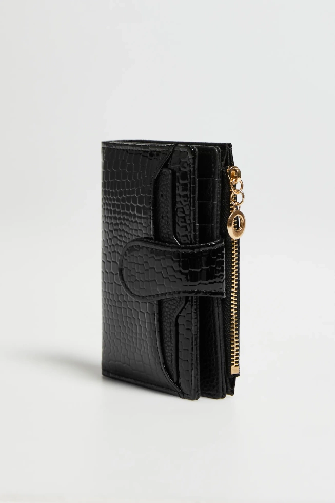 Portfel w zwierzęcy wzór czarny