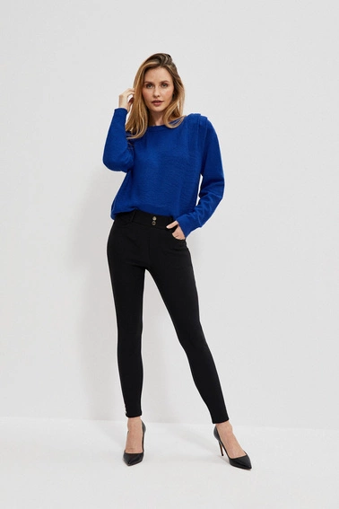 Gładkie spodnie typu rurki