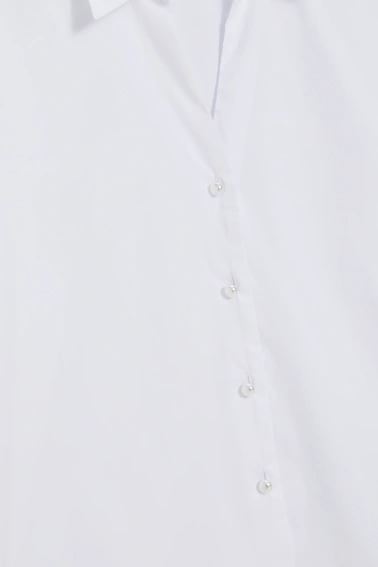 Koszula z bufiastymi rękawami biała