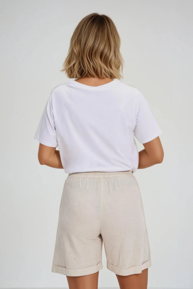 Bluzka z bawełny biała