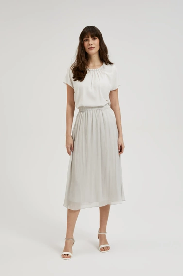 Spódnica midi szara