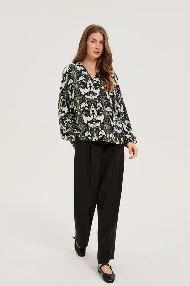 Spodnie z szerokimi nogawkami czarne