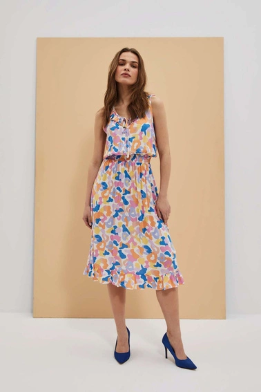 Wiskozowa sukienka midi