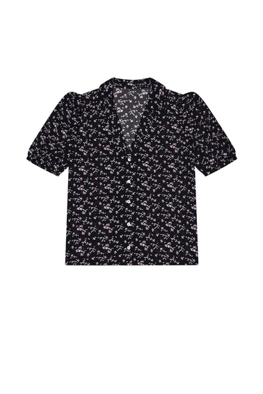 Koszula z krótkim rękawem czarna