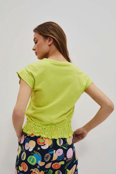 Gładka bluzka neonowa