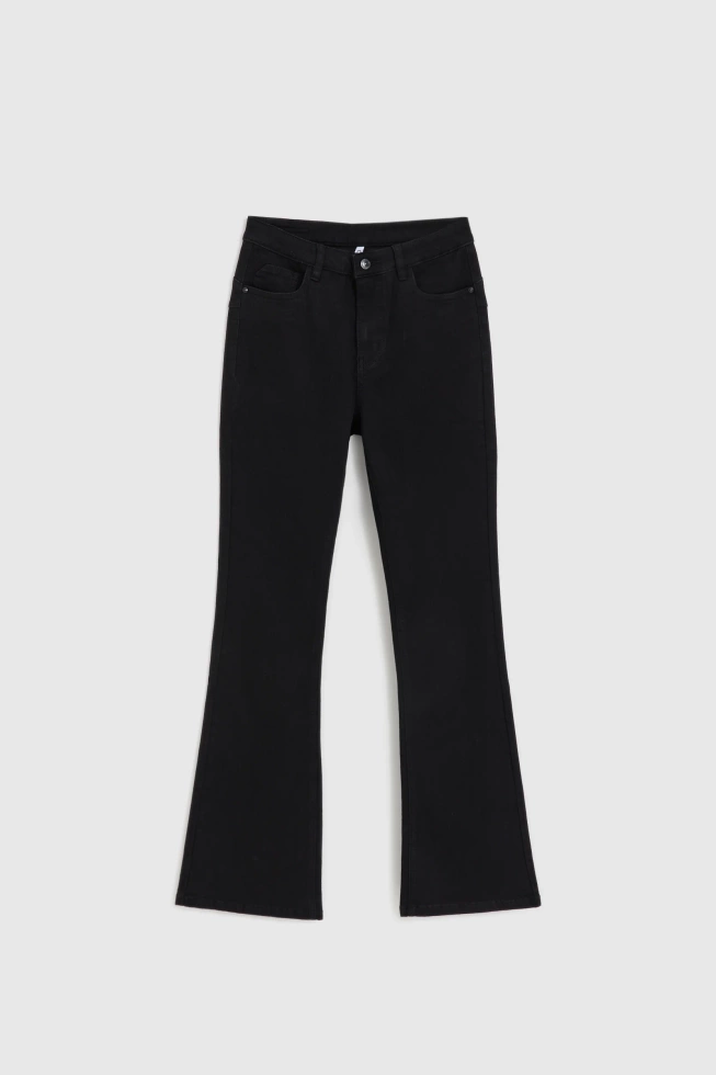 Jeansy dzwony czarne