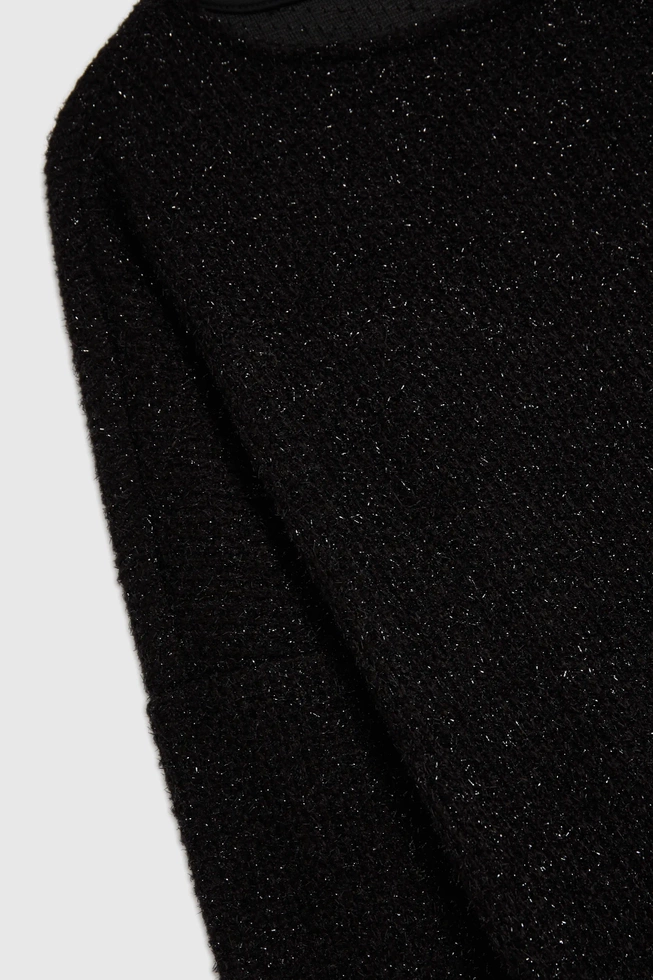 Błyszcząca bluzka czarna