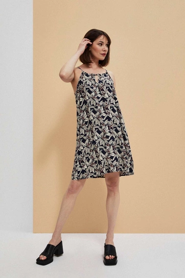 Sukienka z wiskozy w kwiaty