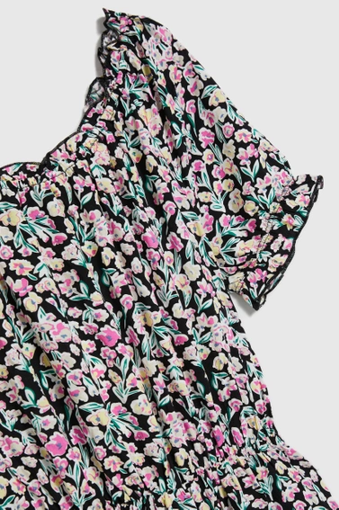 Sukienka midi w drobne kwiaty