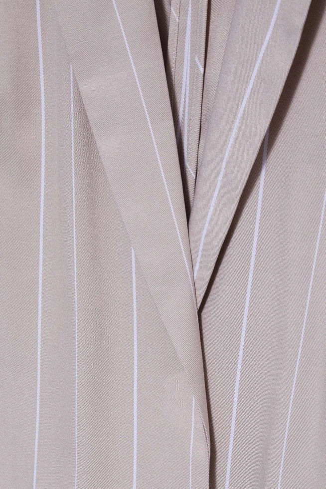 Marynarka w paski piaskowa