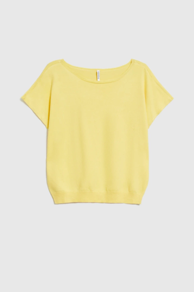 Cienki sweter żółty