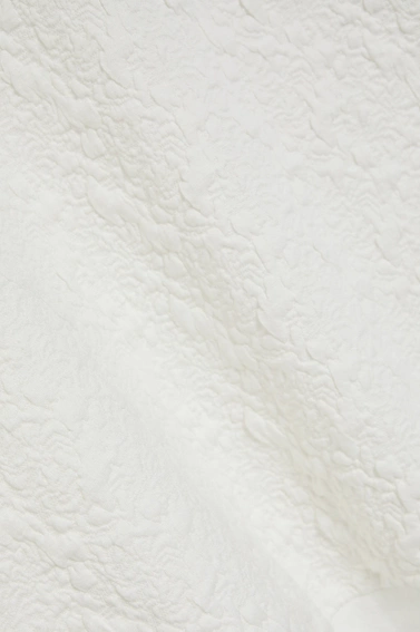 Bluza z okrągłym dekoltem biała