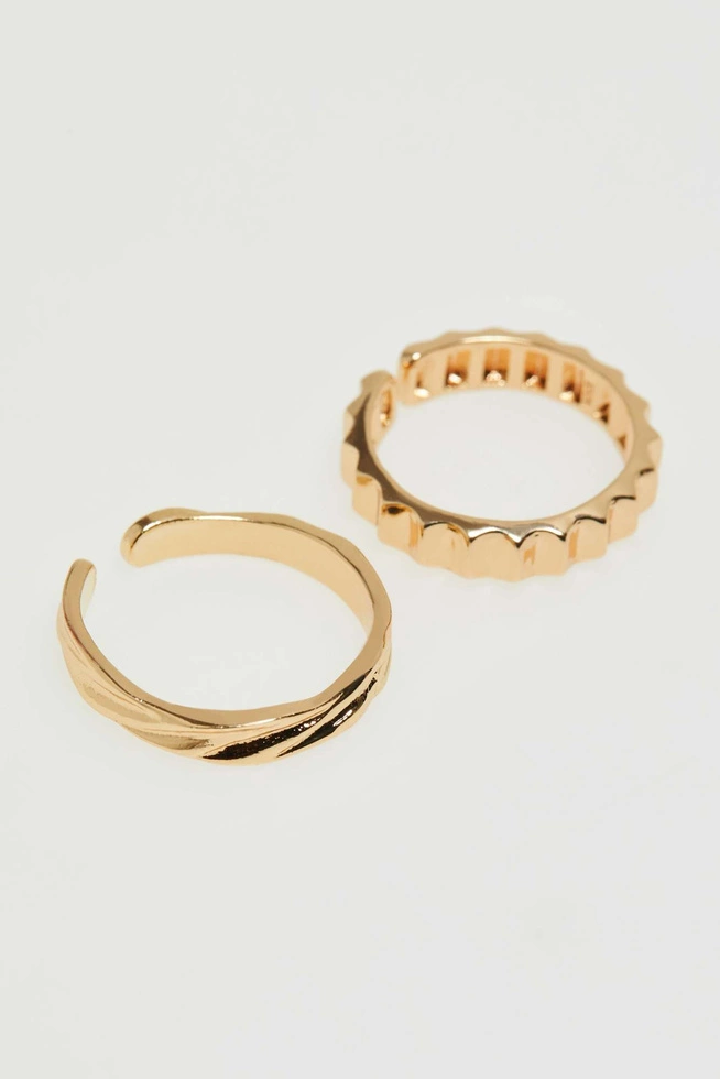 Zestaw 4 pierścionków o regulowanym obwodzie