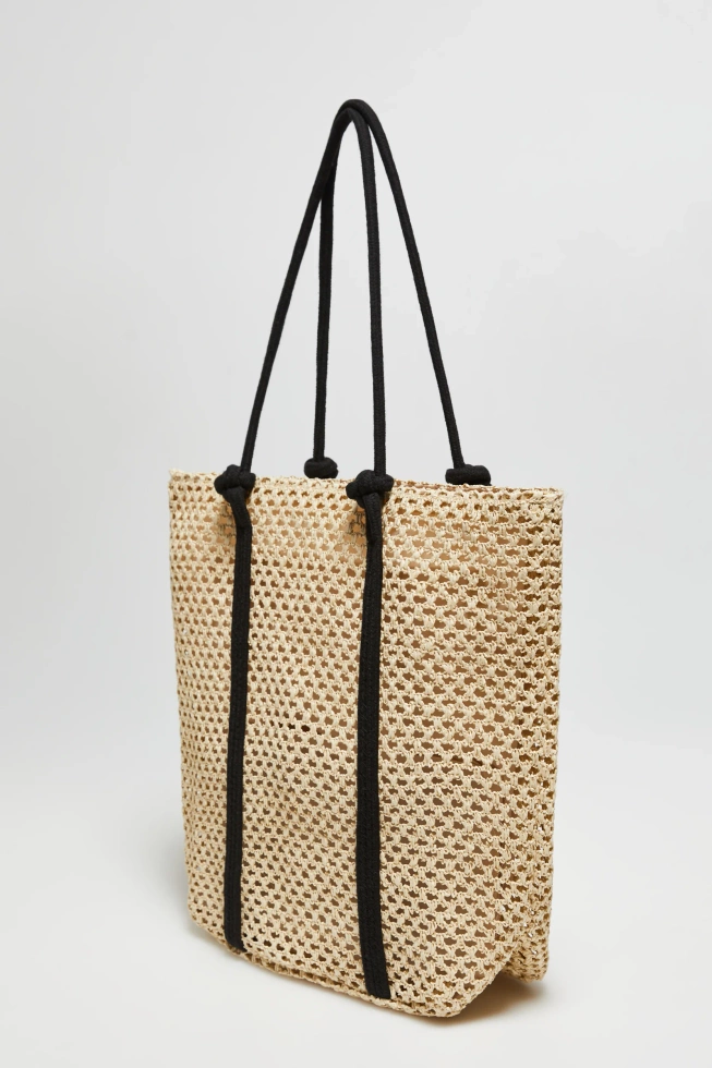 Plażowa torba beżowa
