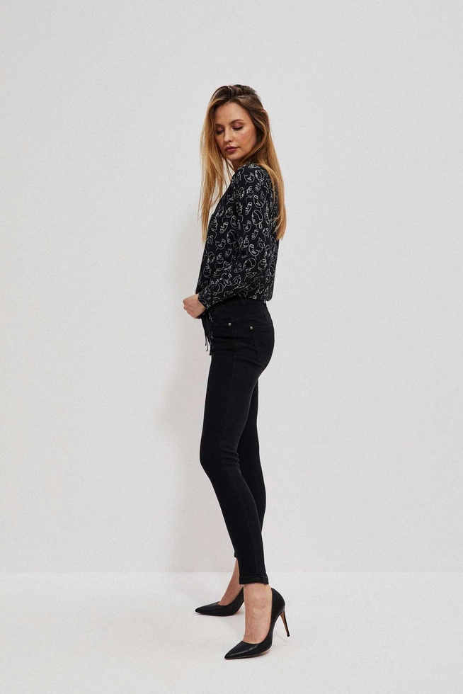 Bawełniane jeansy push up