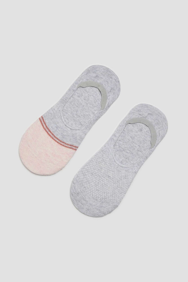 Bawełniane skarpetki stopki damskie 2-pack