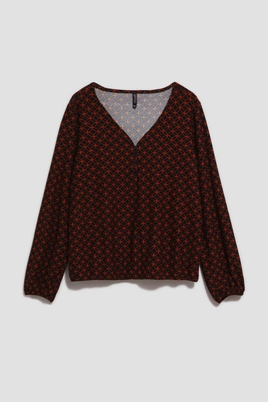 Bluzka z geometrycznym wzorem 