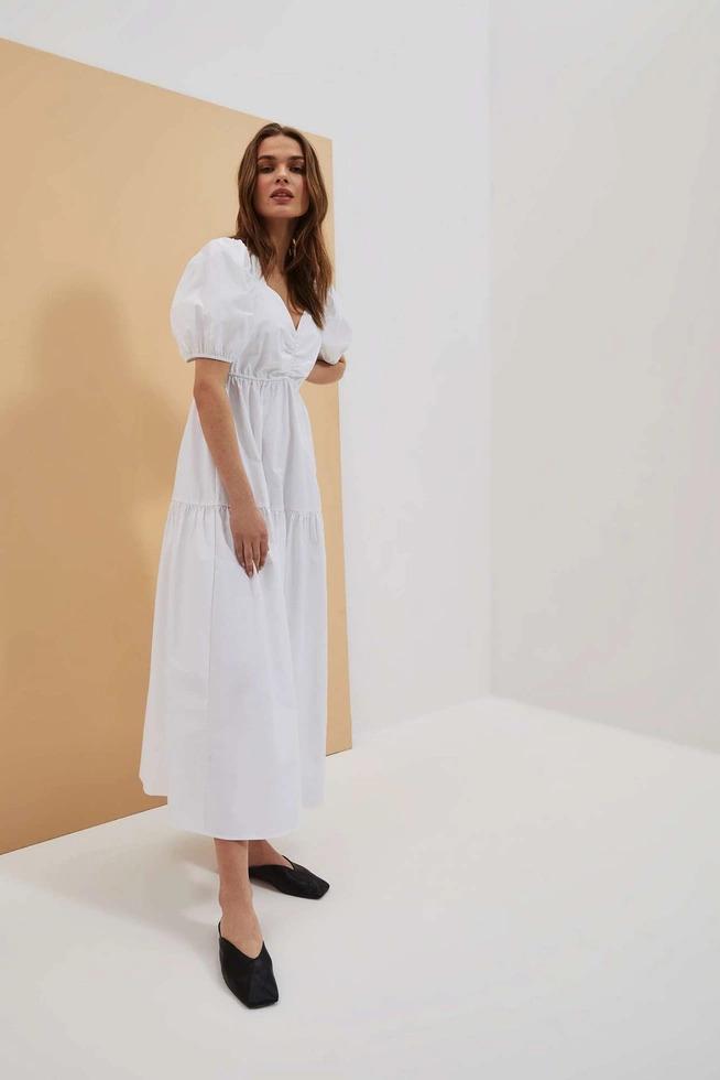 Sukienka z bufiastymi rękawami