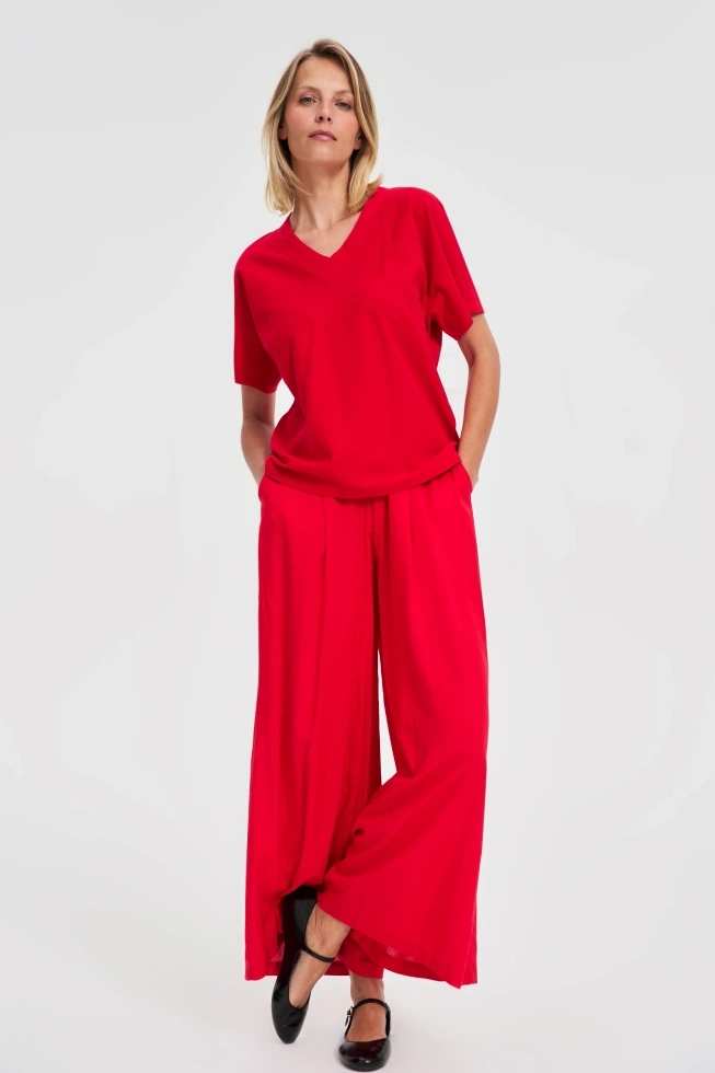 Bawełniana bluzka czerwona