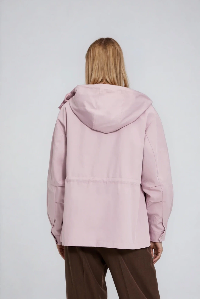 Kurtka z kapturem różowa