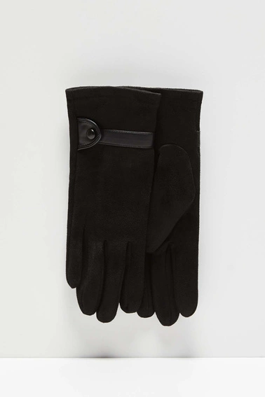 Rękawiczki z imitacji zamszu