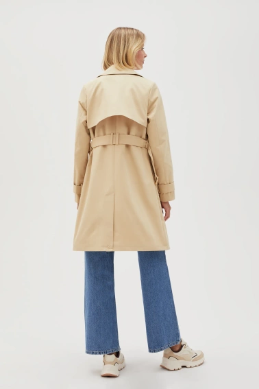 Trencz beżowy