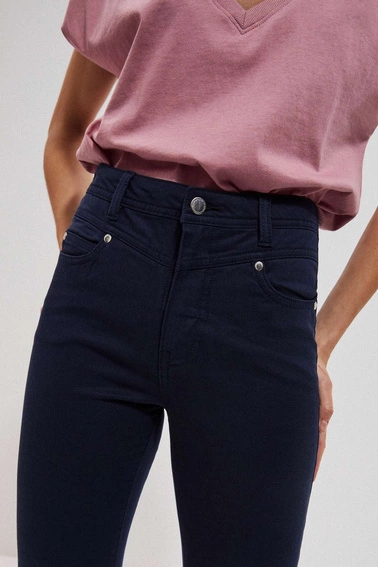 Spodnie rybaczki lyocell granatowe