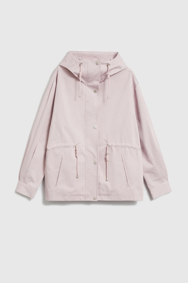 Kurtka z kapturem różowa