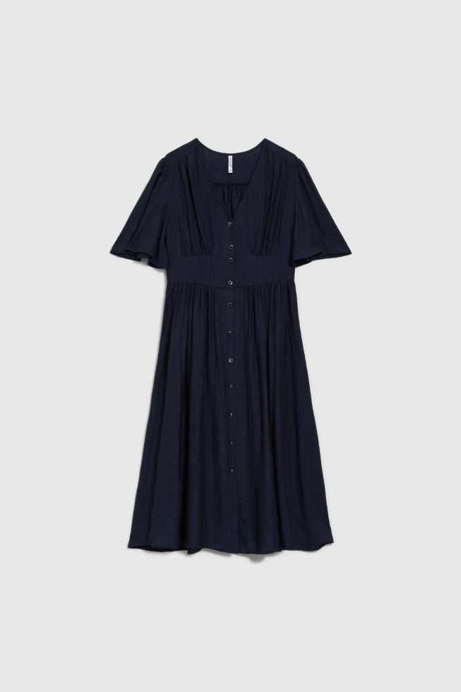 Sukienka z wiskozy granatowa